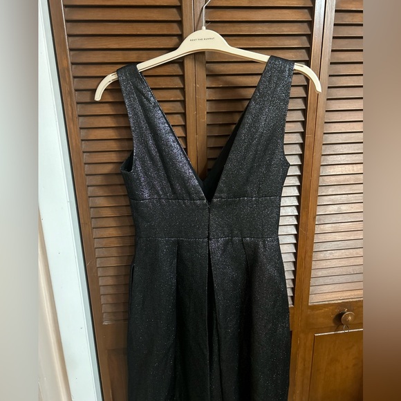 Cynthia Rowley Dree Jumpsuit in Metallic Charcoal - Size 6 - Picture 5 of 13